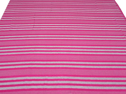 Stoff Viskose Jersey Glitzer Streifen Design pink grau silber gestreift Kleiderstoff