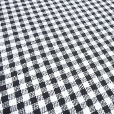 Stoff 100% Baumwolle Zefir Karo 5 mm in schwarz weiß Kleiderstoff Dekostoff Blusenstoff