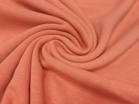 Stoff Alpenfleece Sweatshirtstoff pastell orange uni Kleiderstoff Kinderstoff Hoodiestoff​