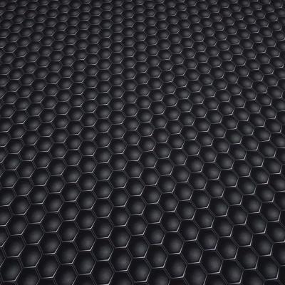 Fabric cotton french terry sweatshirt fabric hexagon graphic geometric pattern gray black dress fabric children's fabric