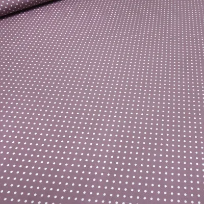 Fabric 100% cotton poplin with 3 mm dots dots design lilac berry white dress fabric blouse fabric decoration fabric