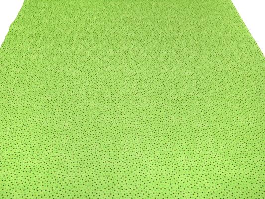 Stoff Baumwolle Popeline Querstretch mit 2 mm Punkte Pünktchen Design grün oliv Kleiderstoff Blusenstoff Dekostoff