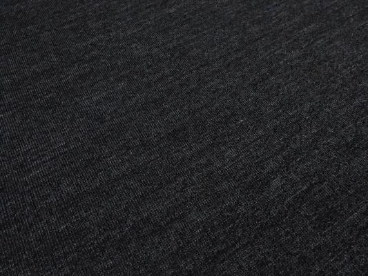 Stoff Sweatshirtstoff mit weicher angerauhter Innenseite und feinen Nadelstriefen Design anthrazit grau melange Kleiderstoff Hoodiestoff Kinderstoff