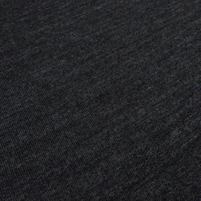 Stoff Sweatshirtstoff mit weicher angerauhter Innenseite und feinen Nadelstriefen Design anthrazit grau melange Kleiderstoff Hoodiestoff Kinderstoff