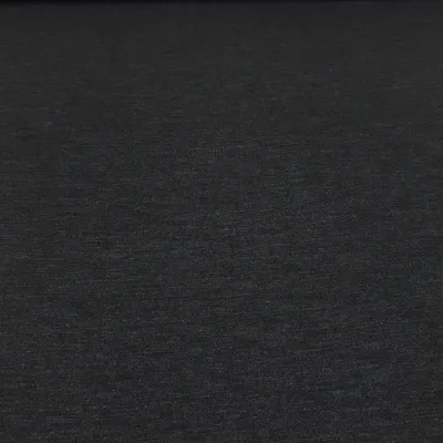 Stoff Sweatshirtstoff mit weicher angerauhter Innenseite und feinen Nadelstriefen Design anthrazit grau melange Kleiderstoff Hoodiestoff Kinderstoff