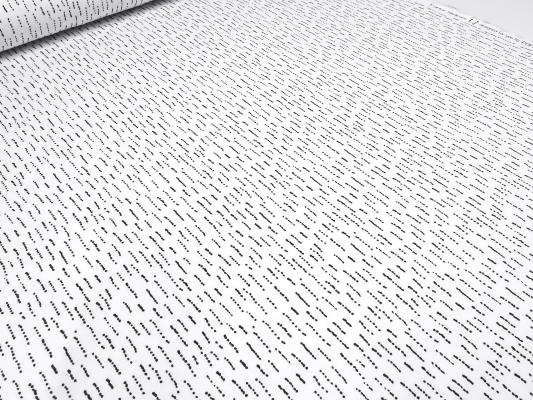 Fabric cotton French Terry sweatshirt fabric Funky Stripes stripes white black dress fabric children's fabric
