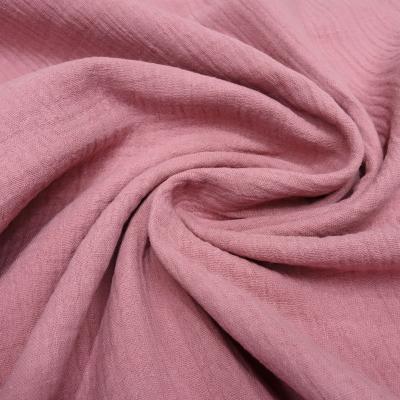 Stoff Baumwolle Musselin Double Gauze Spucktuch uni rosa Blusenstoff Kleiderstoff
