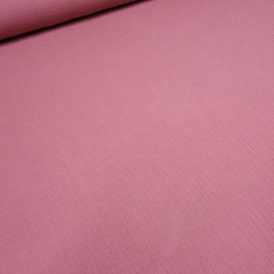 Stoff Baumwolle Musselin Double Gauze Spucktuch uni rosa Blusenstoff Kleiderstoff
