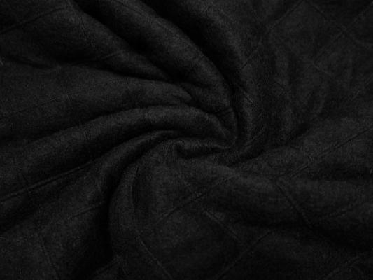 Fabric cooking wool with diamond pattern stepper black quilted coat fabric jacket fabric quilting fabric