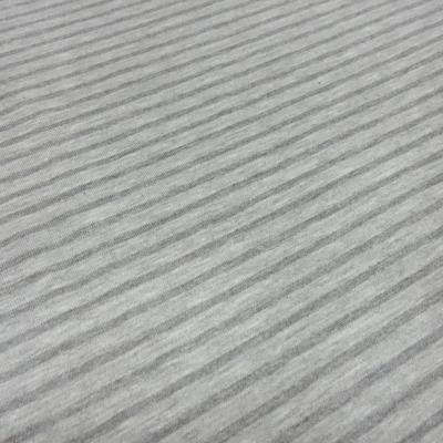 Fabric cotton jersey with 5/3 mm stripes design light gray gray striped dress fabric children's fabric
