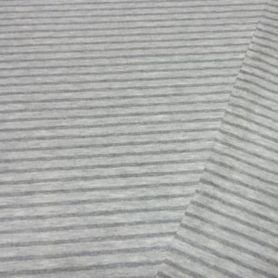 Fabric cotton jersey with 5/3 mm stripes design light gray gray striped dress fabric children's fabric