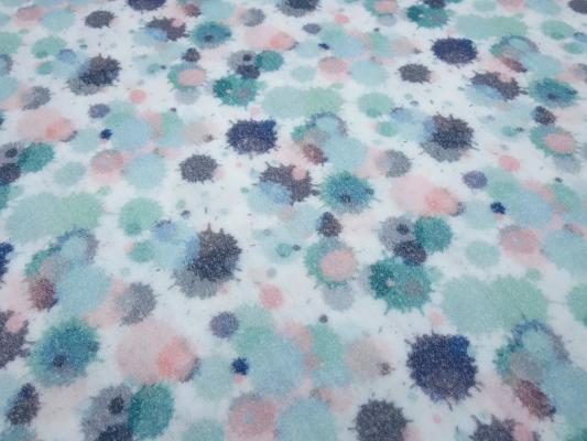 Fabric cotton muslin double gauze spots dots white mint green pink gray blouse fabric burp cloth