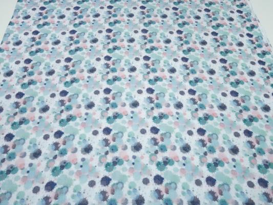 Fabric cotton muslin double gauze spots dots white mint green pink gray blouse fabric burp cloth