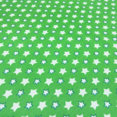 Stoff Baumwolle Jersey mit Sterne Stars Design grün weiß blau Kleiderstoff Kinderstoff
