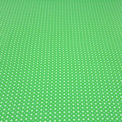 Stoff Baumwolle Jersey mit Sterne Stars Design grün weiß blau Kleiderstoff Kinderstoff