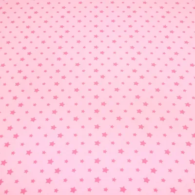 Stoff Baumwolle Jersey Sterne rosa pink Kinderstoff Kleiderstoff