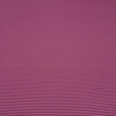 Fabric cotton jersey with 2 mm stripes design pink burgundy striped dress fabric children's fabric