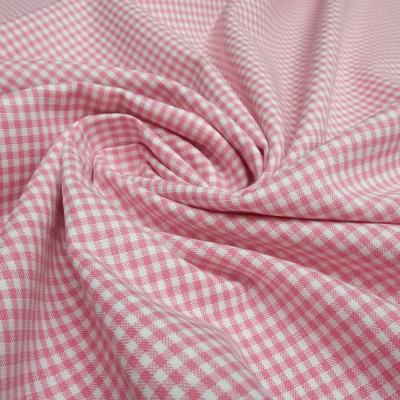 Stoff Baumwolle 2 mm Zefir Karo rosa weiß kariert Kleiderstoff Kinderstoff Dekostoff