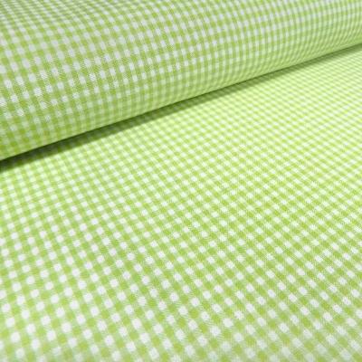 Stoff Baumwolle 2 mm Zefir Karo grün weiß kariert Kleiderstoff Dekostoff Blusenstoff