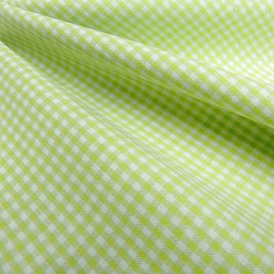 Stoff Baumwolle 2 mm Zefir Karo grün weiß kariert Kleiderstoff Dekostoff Blusenstoff