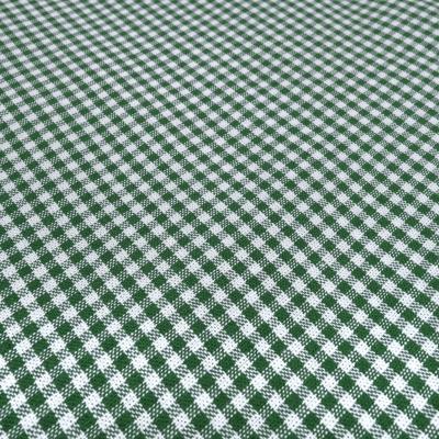 Fabric 100% cotton 2 mm Zefir checkered fir dark green white checkered dress fabric decorative fabric traditional costume fabric