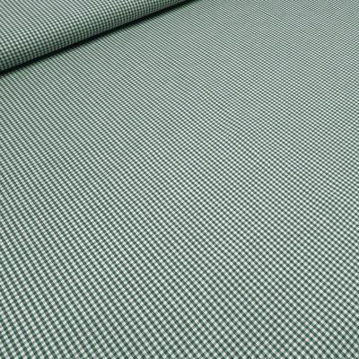 Fabric 100% cotton 2 mm Zefir checkered fir dark green white checkered dress fabric decorative fabric traditional costume fabric