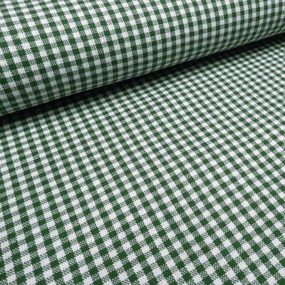Fabric 100% cotton 2 mm Zefir checkered fir dark green white checkered dress fabric decorative fabric traditional costume fabric