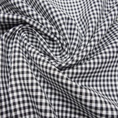 Stoff Baumwolle Zefir Karo 2 mm in schwarz weiß Kleiderstoff Dekostoff Blusenstoff