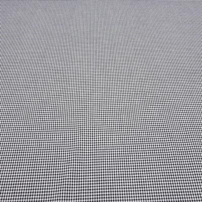 Stoff Baumwolle Zefir Karo 2 mm in schwarz weiß Kleiderstoff Dekostoff Blusenstoff