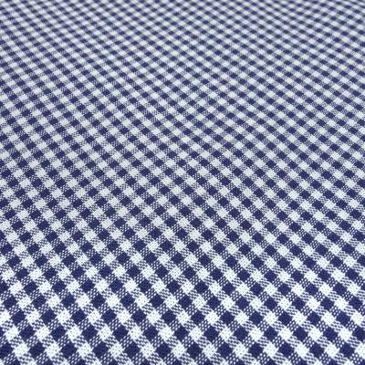Stoff Baumwolle Zefir Karo 2 mm in dunkel blau weiß kariert Kleiderstoff Busenstoff Dekostoff