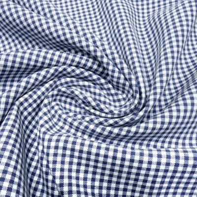 Stoff Baumwolle Zefir Karo 2 mm in dunkel blau weiß kariert Kleiderstoff Busenstoff Dekostoff