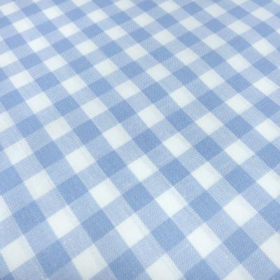 Fabric cotton Zefir check 1 cm light blue white check dress fabric decorative fabric blouse fabric