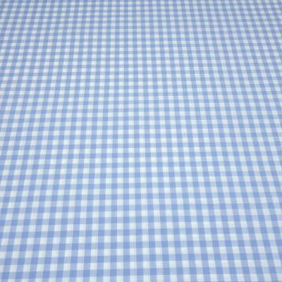 Fabric cotton Zefir check 1 cm light blue white check dress fabric decorative fabric blouse fabric