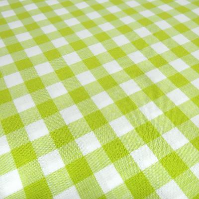 Stoff Baumwolle Zefir Karo 1 cm lemon grün weiß kariert Kleiderstoff Dekostoff Blusenstoff