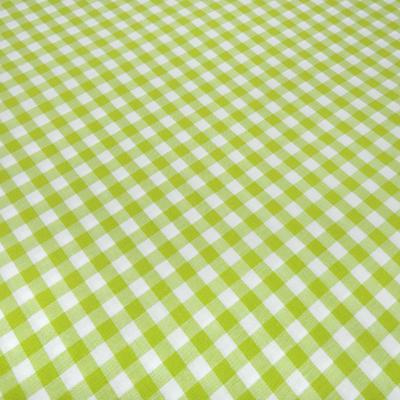 Stoff Baumwolle Zefir Karo 1 cm lemon grün weiß kariert Kleiderstoff Dekostoff Blusenstoff