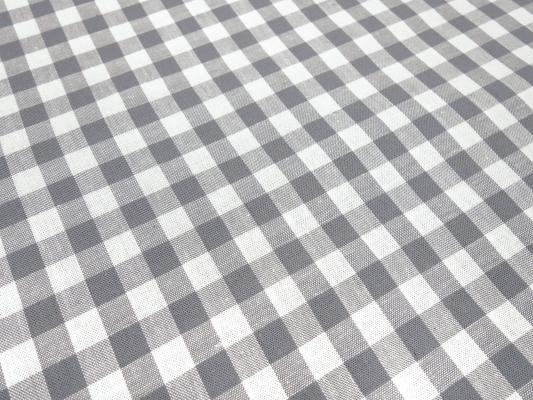 Fabric 100% cotton Zefir check 1 cm gray white plaid dress fabric decorative fabric blouse fabric