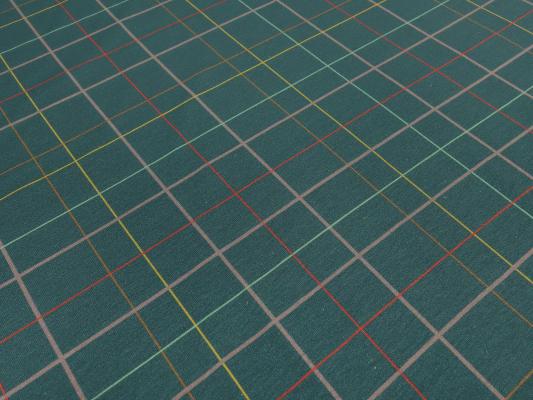 Fabric cotton jersey panel 68 cm x 146 cm winter bear bear check design green brown gray colorful children's fabric dress fabric