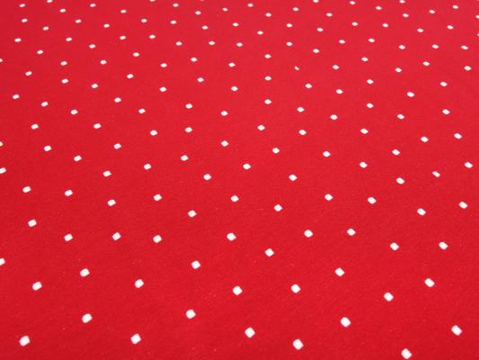 Stoff Baumwolle Jersey Panel 65 cm x 145 cm Hase Hanna Herzen Ballon Pünktchen Design weiss rot braun Kinderstoff Kleiderstoff