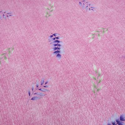 Stoff Baumwolle French Terry Sweatshirtstoff LEAVES LOVE Jessy Sewing Blätter Ranken jeans rosa flieder lila grün Kleiderstoff Kinderstoff