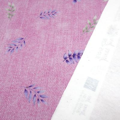 Stoff Baumwolle French Terry Sweatshirtstoff LEAVES LOVE Jessy Sewing Blätter Ranken jeans rosa flieder lila grün Kleiderstoff Kinderstoff