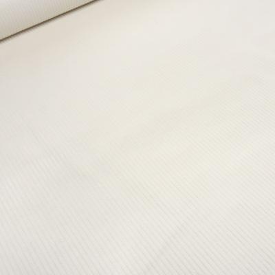 Stoff Stretch Querstretch Baumwolle Cord uni wollweiss Kleiderstoff Hosenstoff Kinderstoff