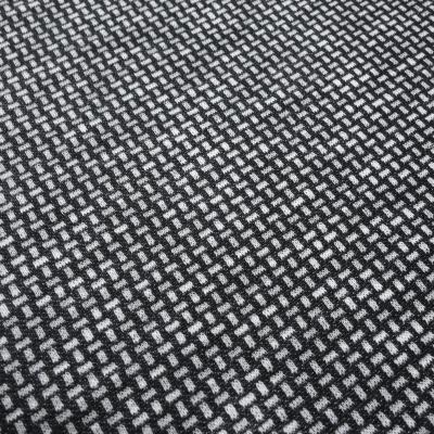 Fabric stretch fine knit jacquard small pattern black and white dress fabric pants fabric