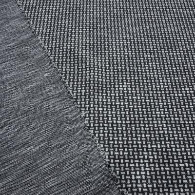 Fabric stretch fine knit jacquard small pattern black and white dress fabric pants fabric
