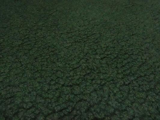 Fabric Ital. pattern whale boiled wool with teddy look relief green coat fabric dress fabric