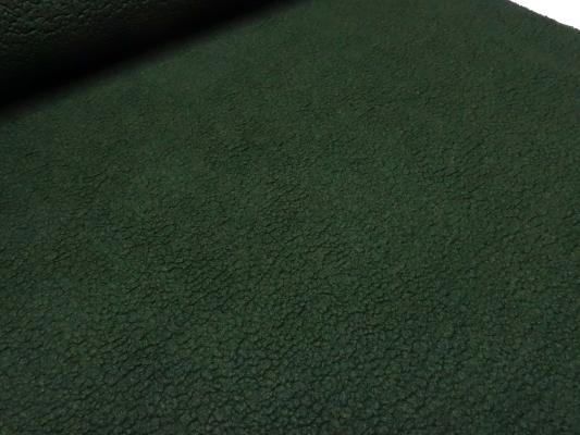 Fabric Ital. pattern whale boiled wool with teddy look relief green coat fabric dress fabric