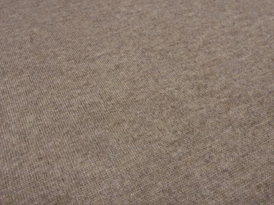 Stoff Ital Strickstoff 100% Merino Merinostrick Wolle uni hellbraun braun melange Kleiderstoff Kinderstoff Merinostoff
