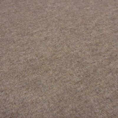 Fabric Italian knit fabric made of 100% merino wool uni light brown brown melange merino knit dress fabric merino fabric