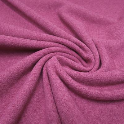 Fabric Italian knit fabric made of 100% merino wool uni fuchsia melange dress fabrics children's fabrics merino fabrics merino knit fabrics