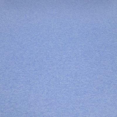 Stoff Ital. Strickstoff aus 100% Merinowolle uni hellblau melange Merinostrick Kleiderstoff Kinderstoff