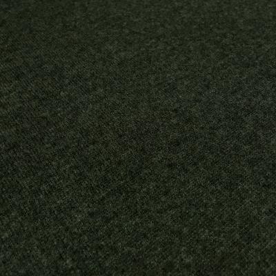 Fabric Ital. knitted fabric 100% merino wool plain olive green khaki melange merino knit dress fabric children's fabric merino fabric